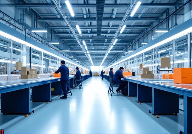 An organized high-tech returns processing center in Orlando FL