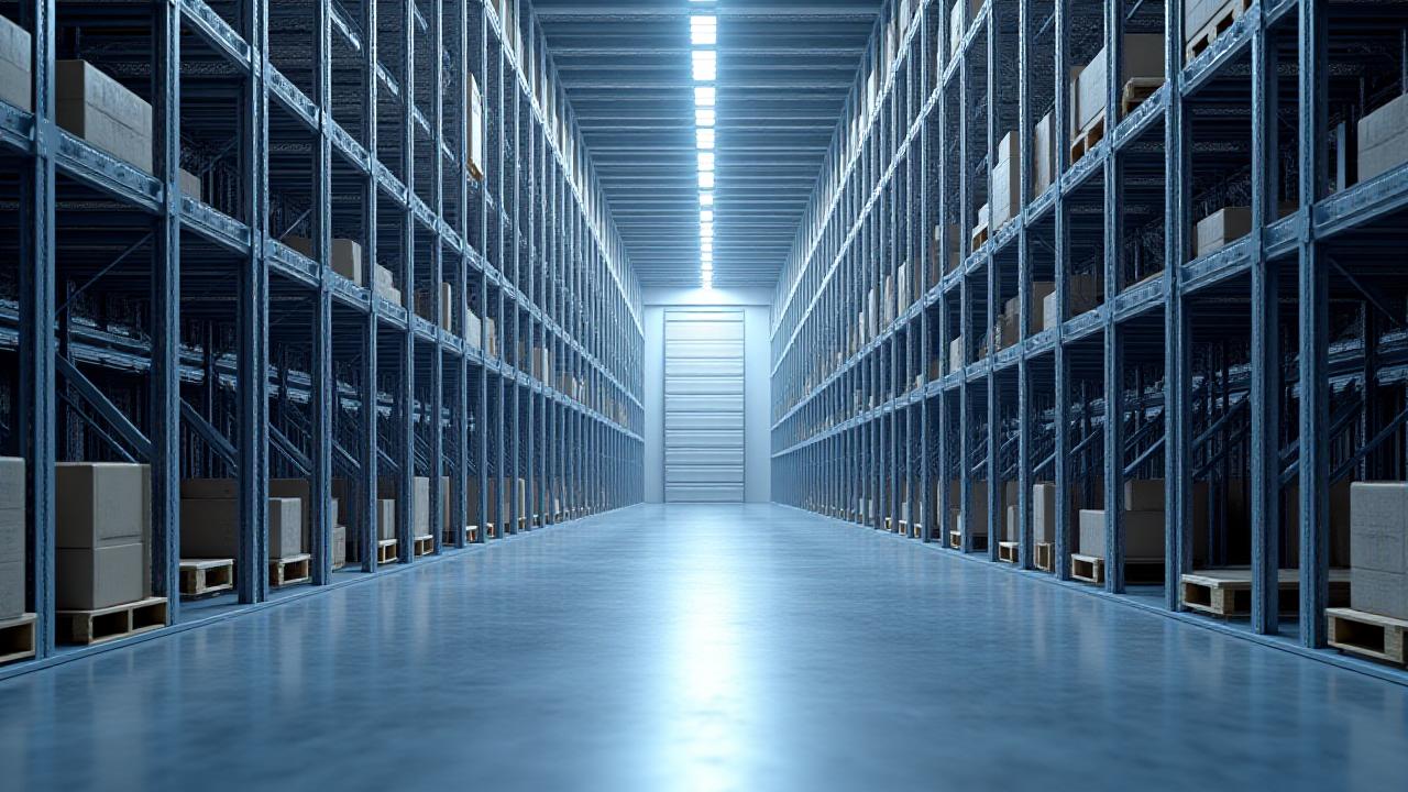 Modern industrial warehouse in Orlando with professional organization