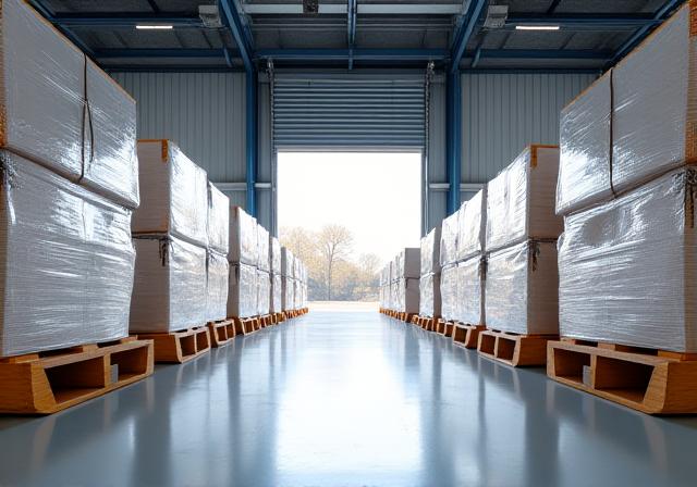Logistics distribution process in action at our facility